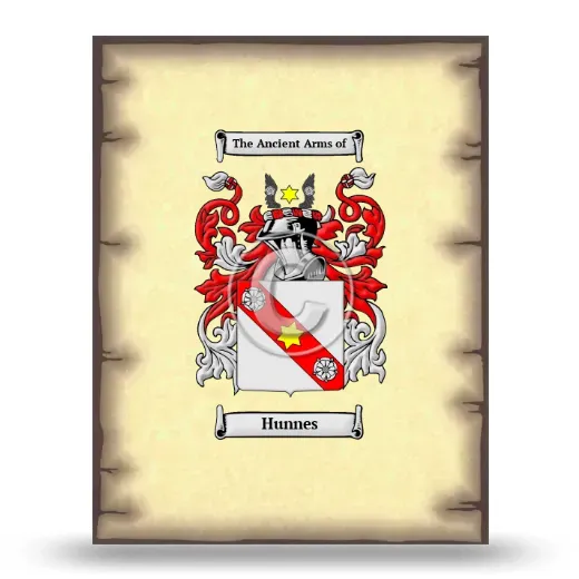 Hunnes Coat of Arms Print