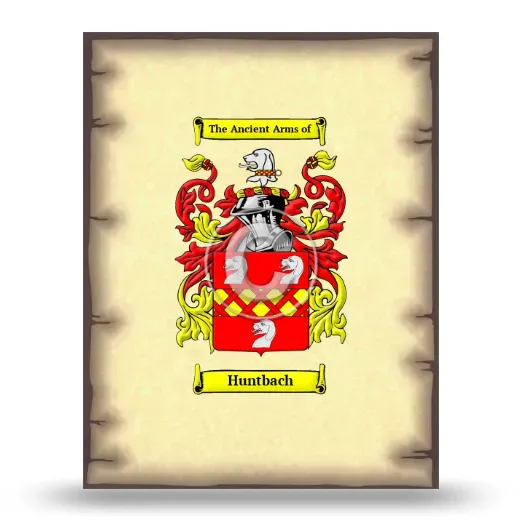 Huntbach Coat of Arms Print