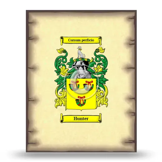 Hunter Coat of Arms Print