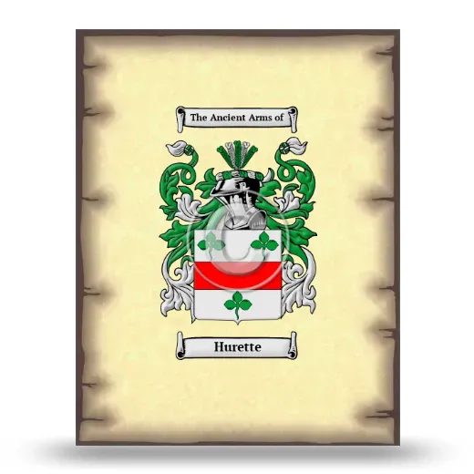 Hurette Coat of Arms Print