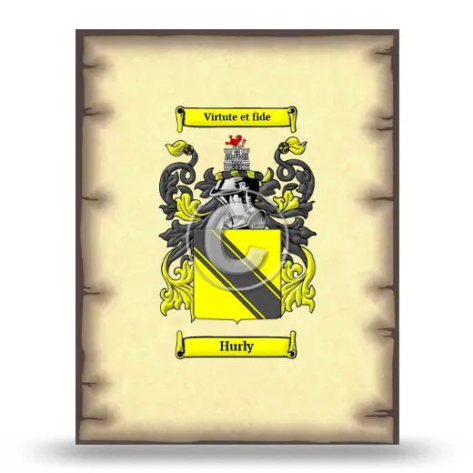 Hurly Coat of Arms Print