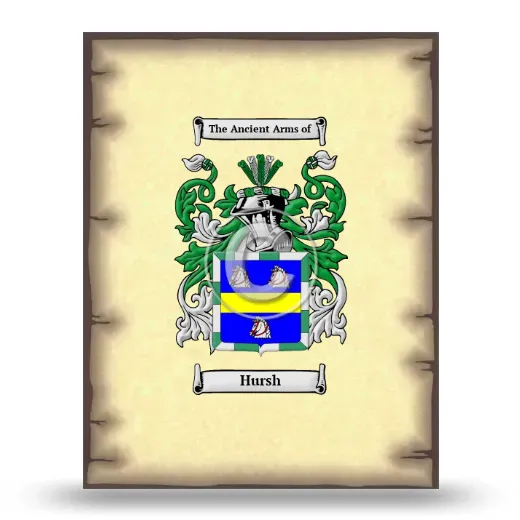 Hursh Coat of Arms Print