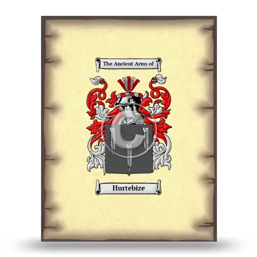 Hurtebize Coat of Arms Print