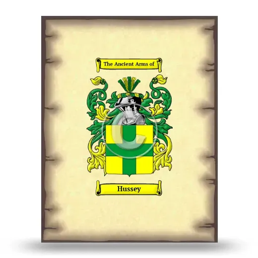 Hussey Coat of Arms Print