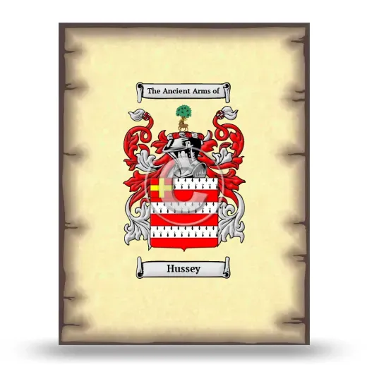 Hussey Coat of Arms Print