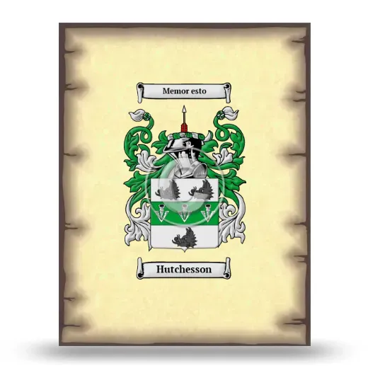 Hutchesson Coat of Arms Print