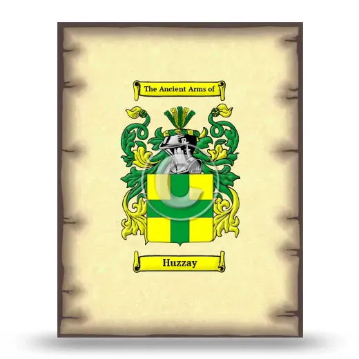 Huzzay Coat of Arms Print