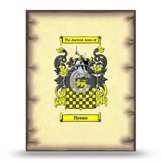Hyams Coat of Arms Print