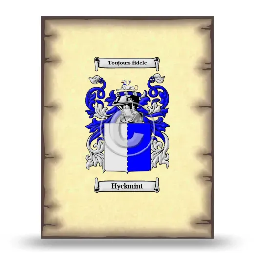 Hyckmint Coat of Arms Print