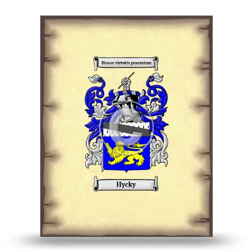 Hycky Coat of Arms Print