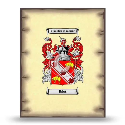 Ibiot Coat of Arms Print