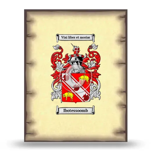 Ibotessoomb Coat of Arms Print