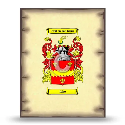 Icke Coat of Arms Print