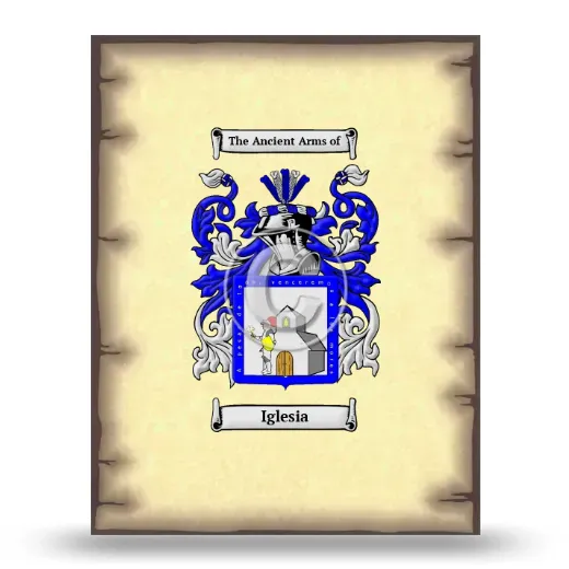 Iglesia Coat of Arms Print