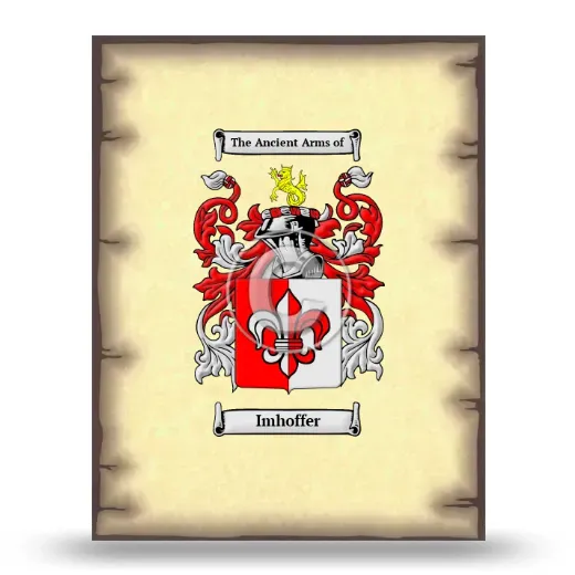 Imhoffer Coat of Arms Print