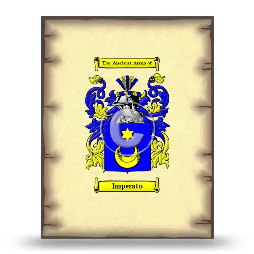Imperato Coat of Arms Print