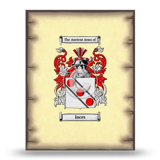 Inces Coat of Arms Print