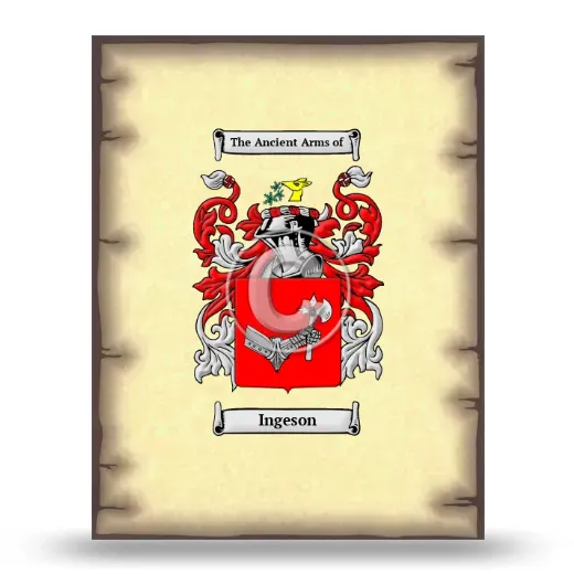 Ingeson Coat of Arms Print
