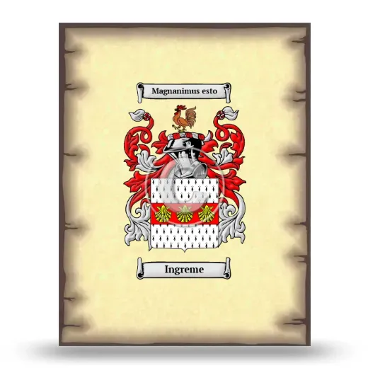 Ingreme Coat of Arms Print
