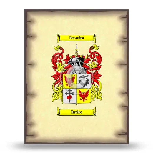 Intire Coat of Arms Print