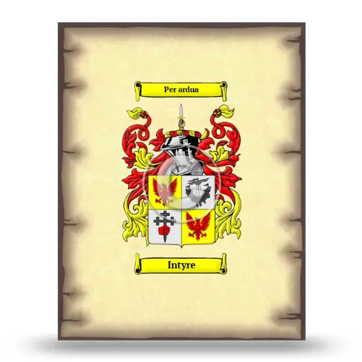 Intyre Coat of Arms Print