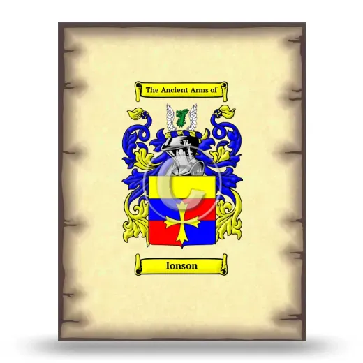 Ionson Coat of Arms Print