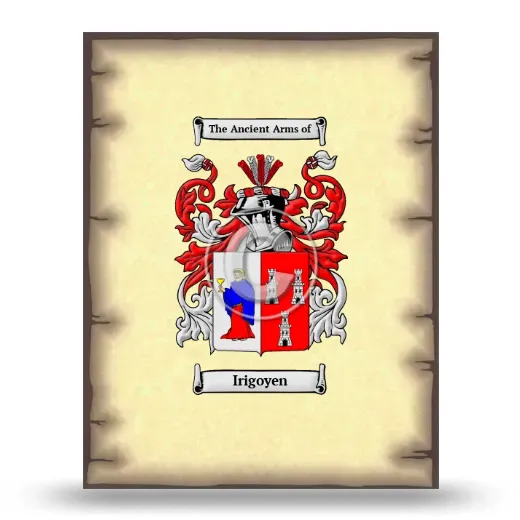 Irigoyen Coat of Arms Print