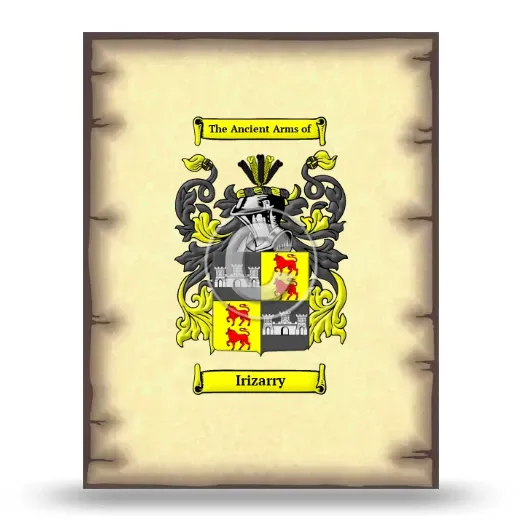 Irizarry Coat of Arms Print