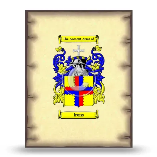 Irons Coat of Arms Print