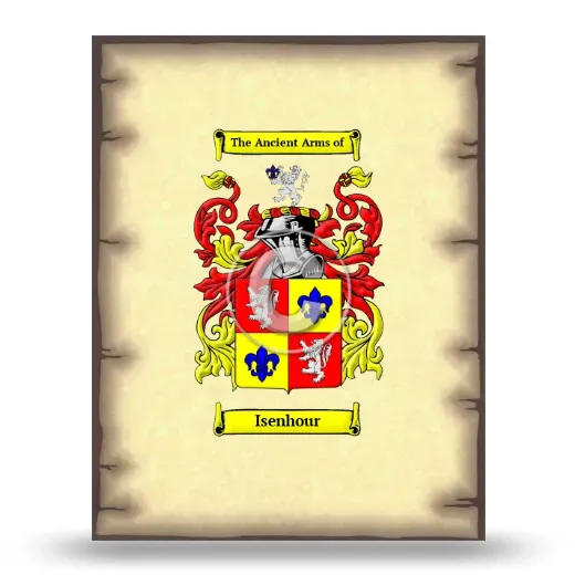 Isenhour Coat of Arms Print