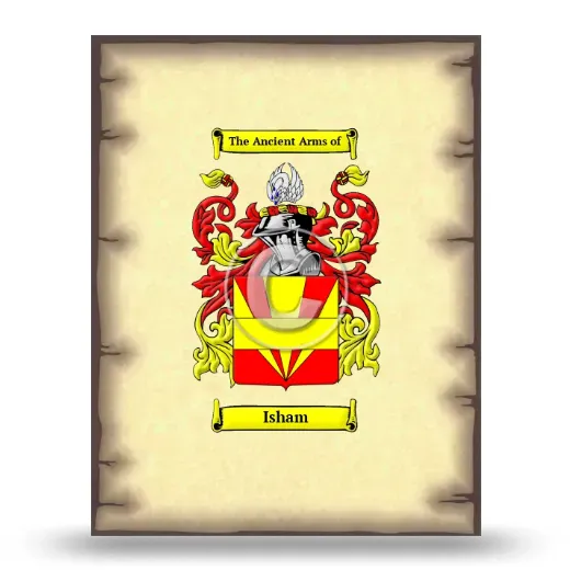 Isham Coat of Arms Print