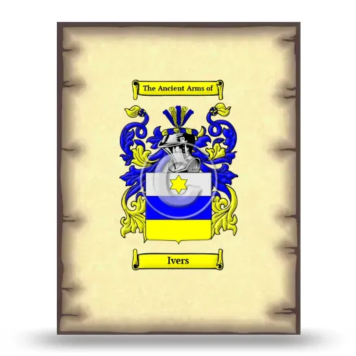 Ivers Coat of Arms Print