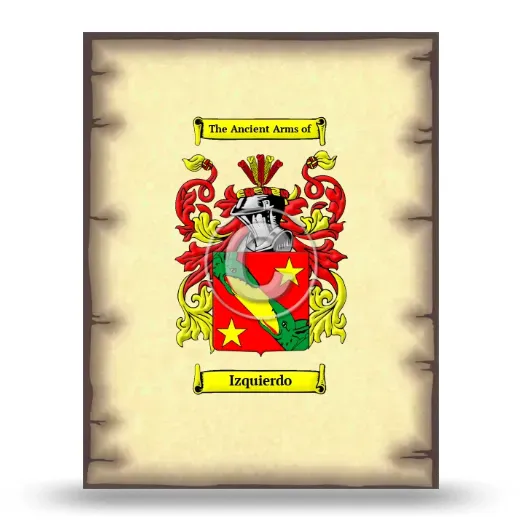Izquierdo Coat of Arms Print