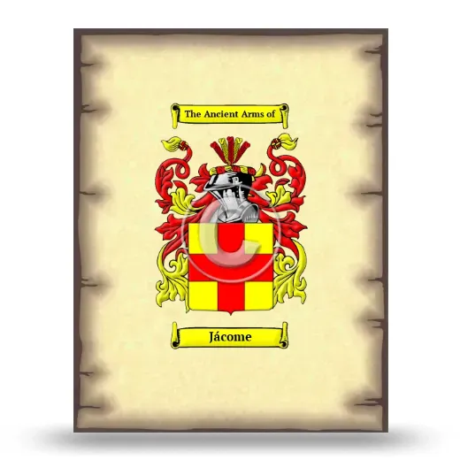 Jácome Coat of Arms Print