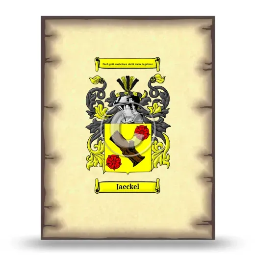 Jaeckel Coat of Arms Print