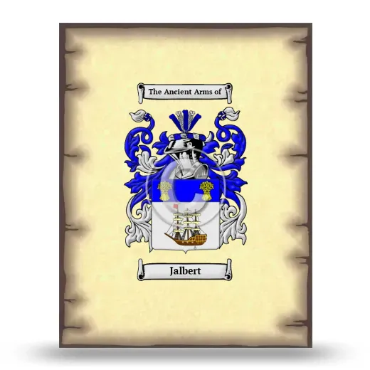 Jalbert Coat of Arms Print
