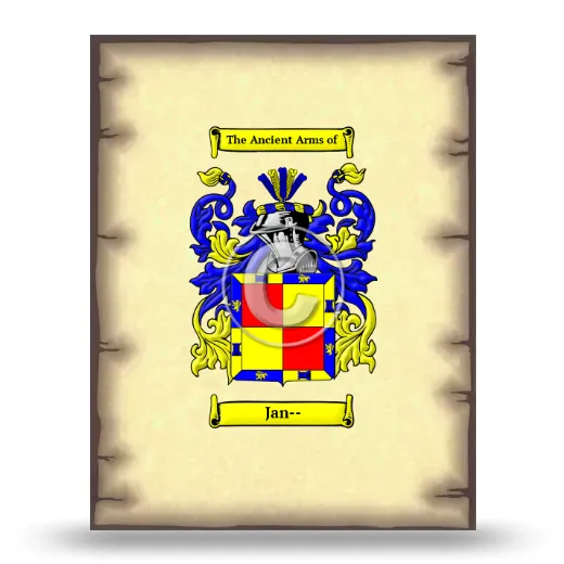 Jan-- Coat of Arms Print