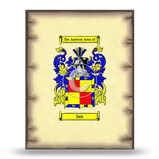 Jan Coat of Arms Print