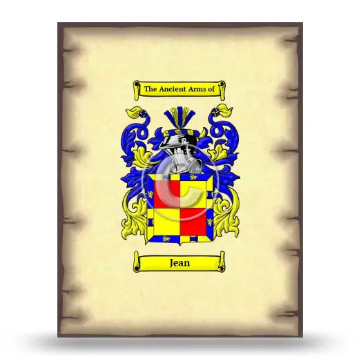Jean Coat of Arms Print