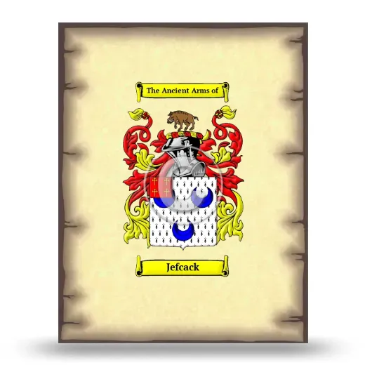 Jefcack Coat of Arms Print