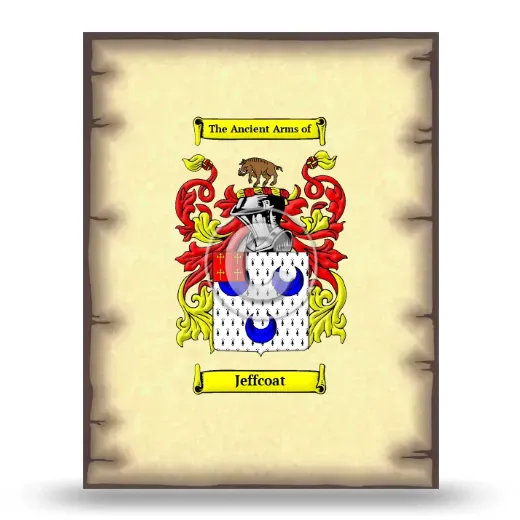 Jeffcoat Coat of Arms Print