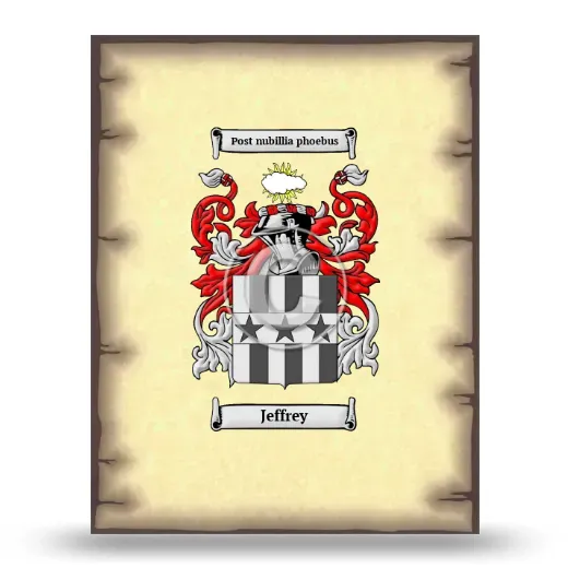 Jeffrey Coat of Arms Print