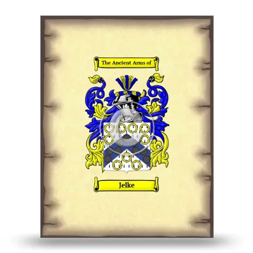Jelke Coat of Arms Print