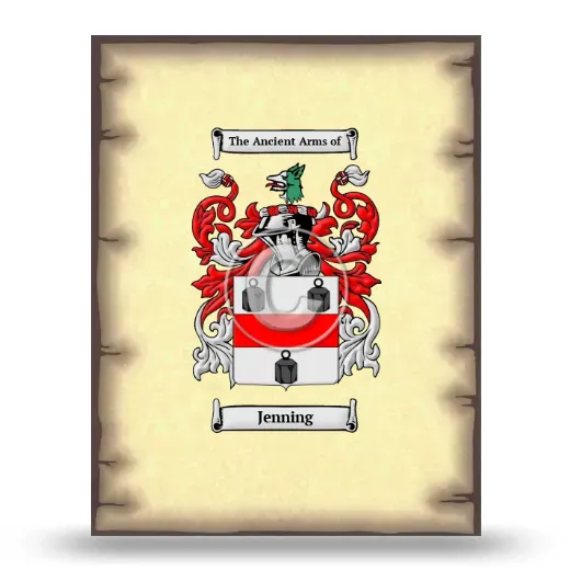 Jenning Coat of Arms Print