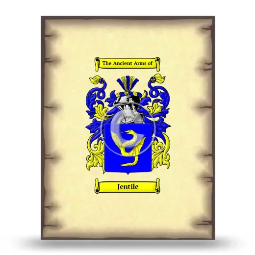 Jentile Coat of Arms Print