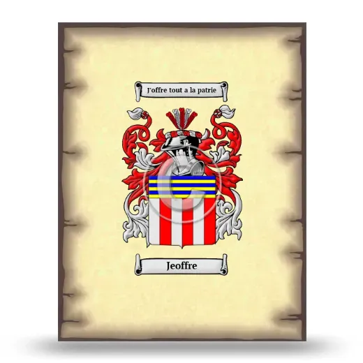 Jeoffre Coat of Arms Print