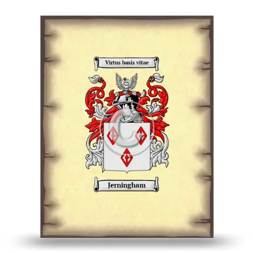 Jerningham Coat of Arms Print