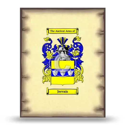 Jervais Coat of Arms Print