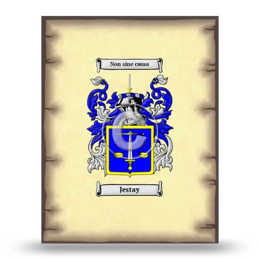 Jestay Coat of Arms Print