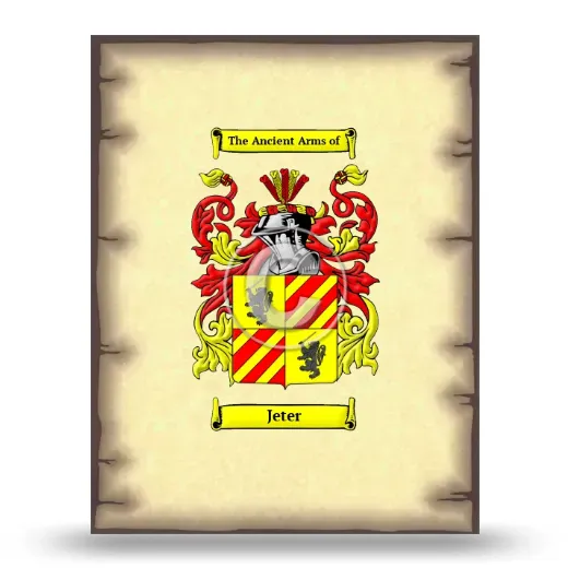 Jeter Coat of Arms Print